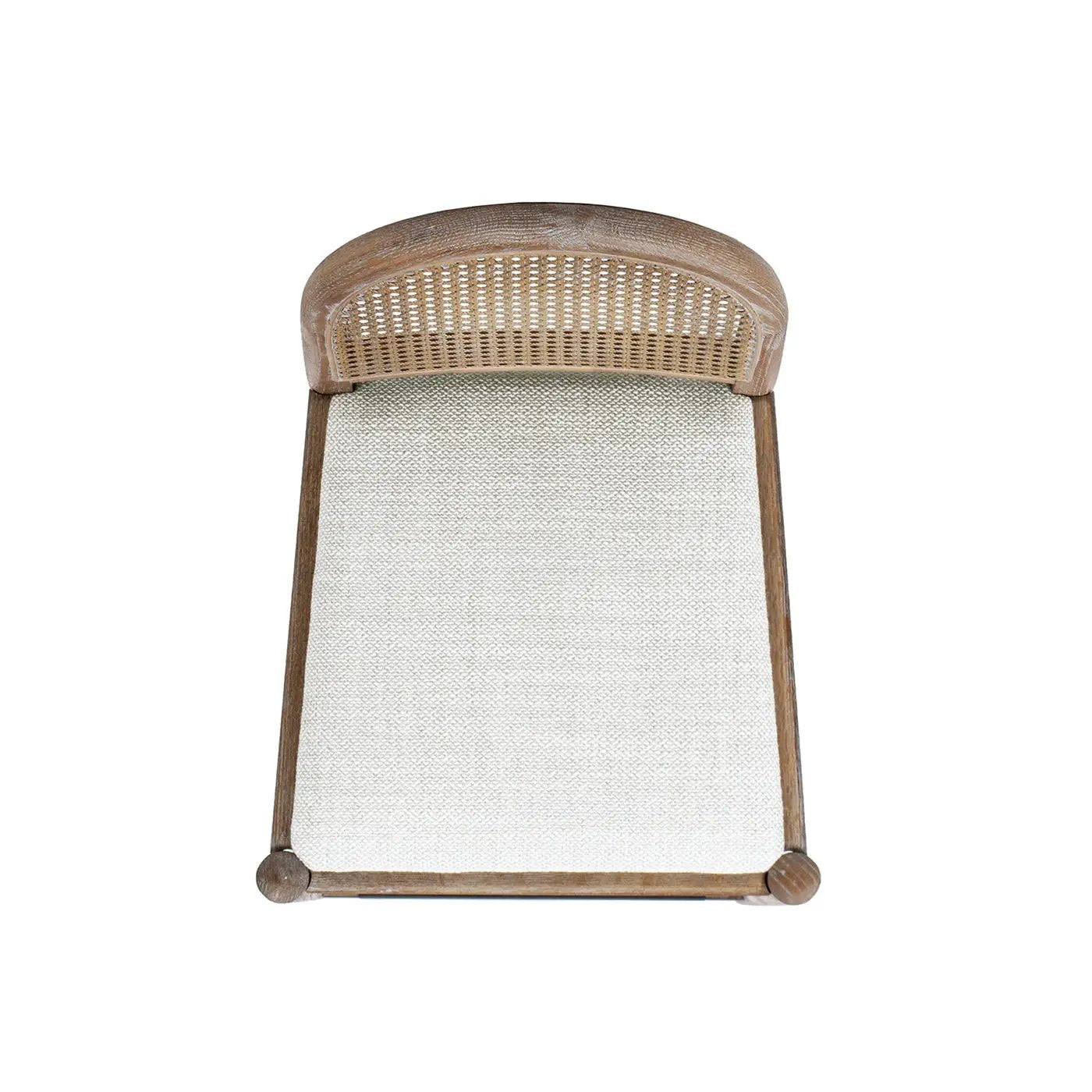 Panama 26.5" Curved Back Cane Rattan Counter Stool, Set of 2, Two-Tone Neutral by HouseOfZazla