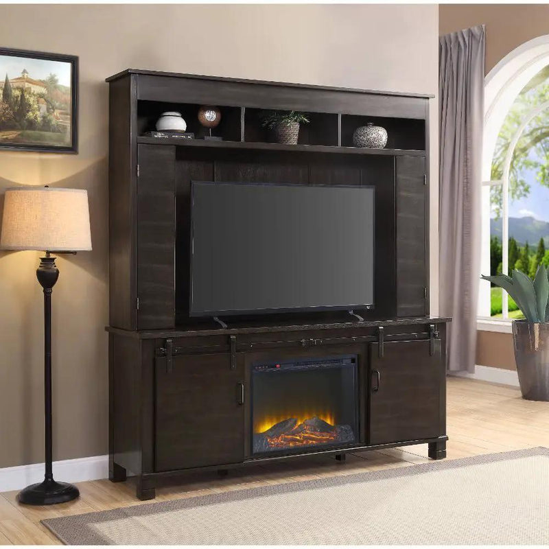 Apison - Entertainment Center (Include 91617Fir) - Espresso by Unique Piece Furniture