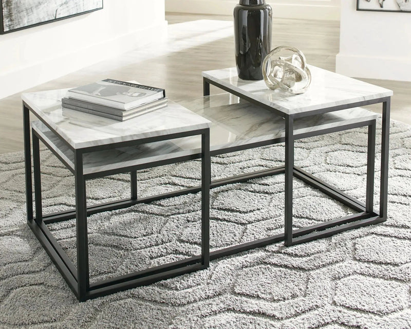 Donnesta - Occasional Table Set (Set of 3) - Gray / Black by Unique Piece Furniture