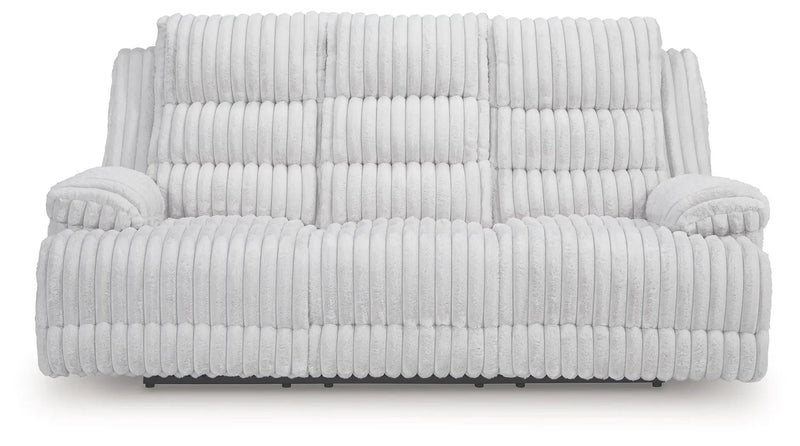 Rhines Falls - Reclining Power Sofa With Drop Down Table - Alloy by Unique Piece Furniture