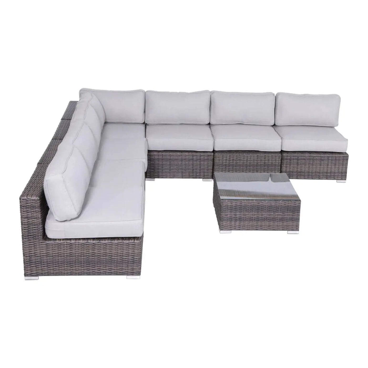 Seating Set With Cushions Handcrafted Wicker Design by HouseOfZazla