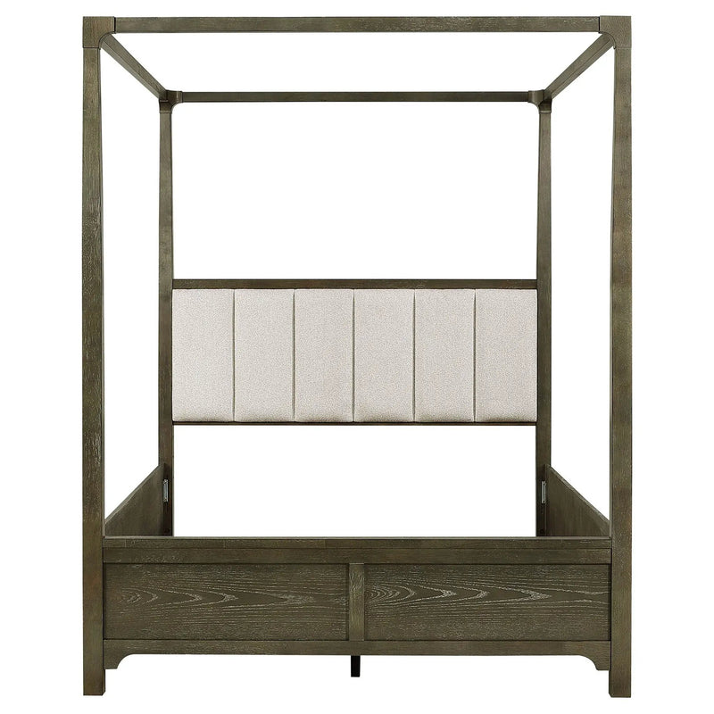 Gran Park Queen Canopy Bed Dark Cocoa by Unique Piece Furniture