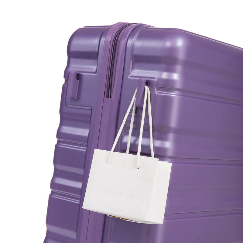 HIFINE Tourist 3-Piece ABS Spinner Wheel Luggage Set (Purple) by HouseOfZazla