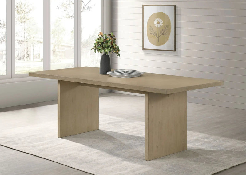 Decker 82-inch Rectangular Wood Dining Table Natural Oak by Unique Piece Furniture