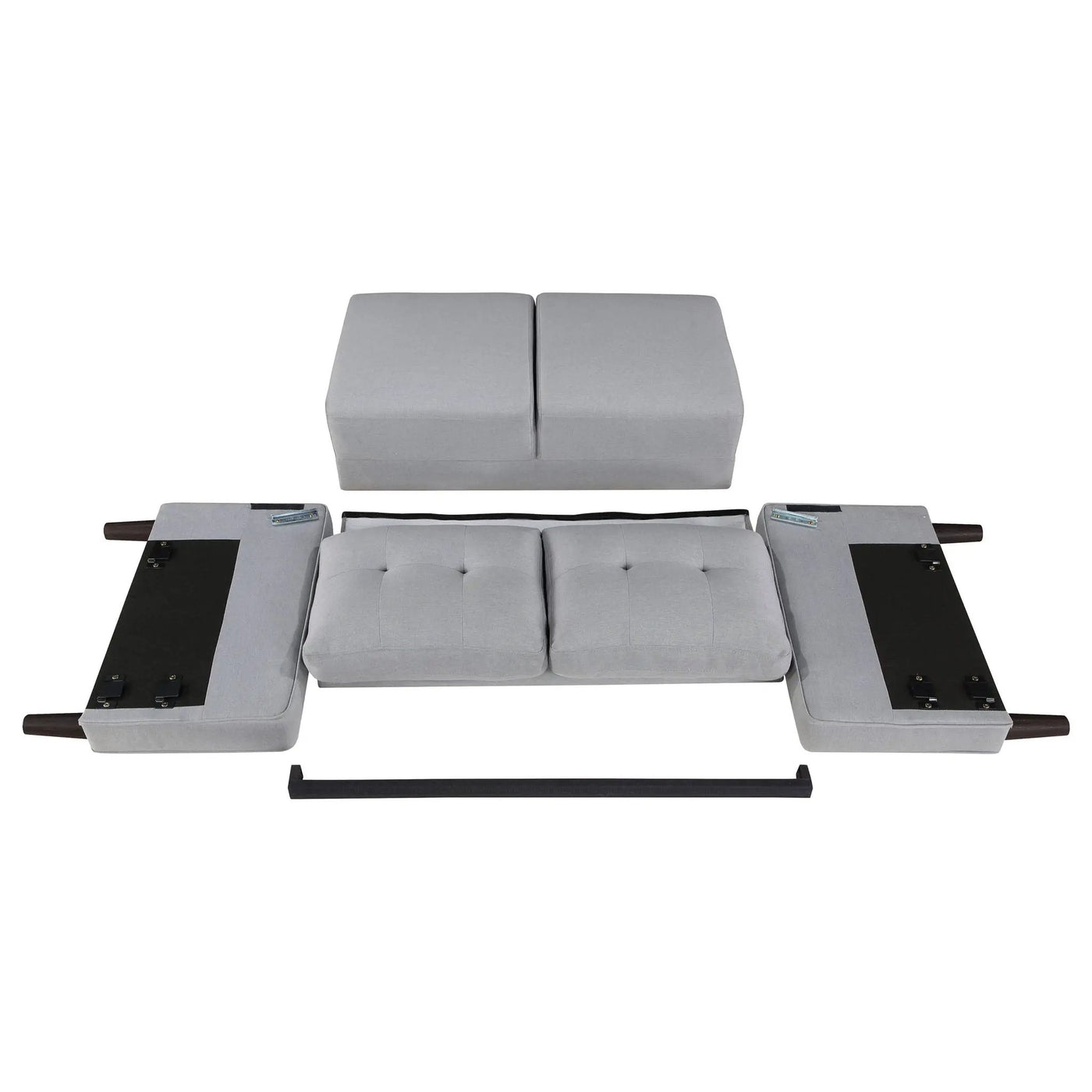 Harvey - Tufted Loveseat With Track Arm Design by HouseOfZazla