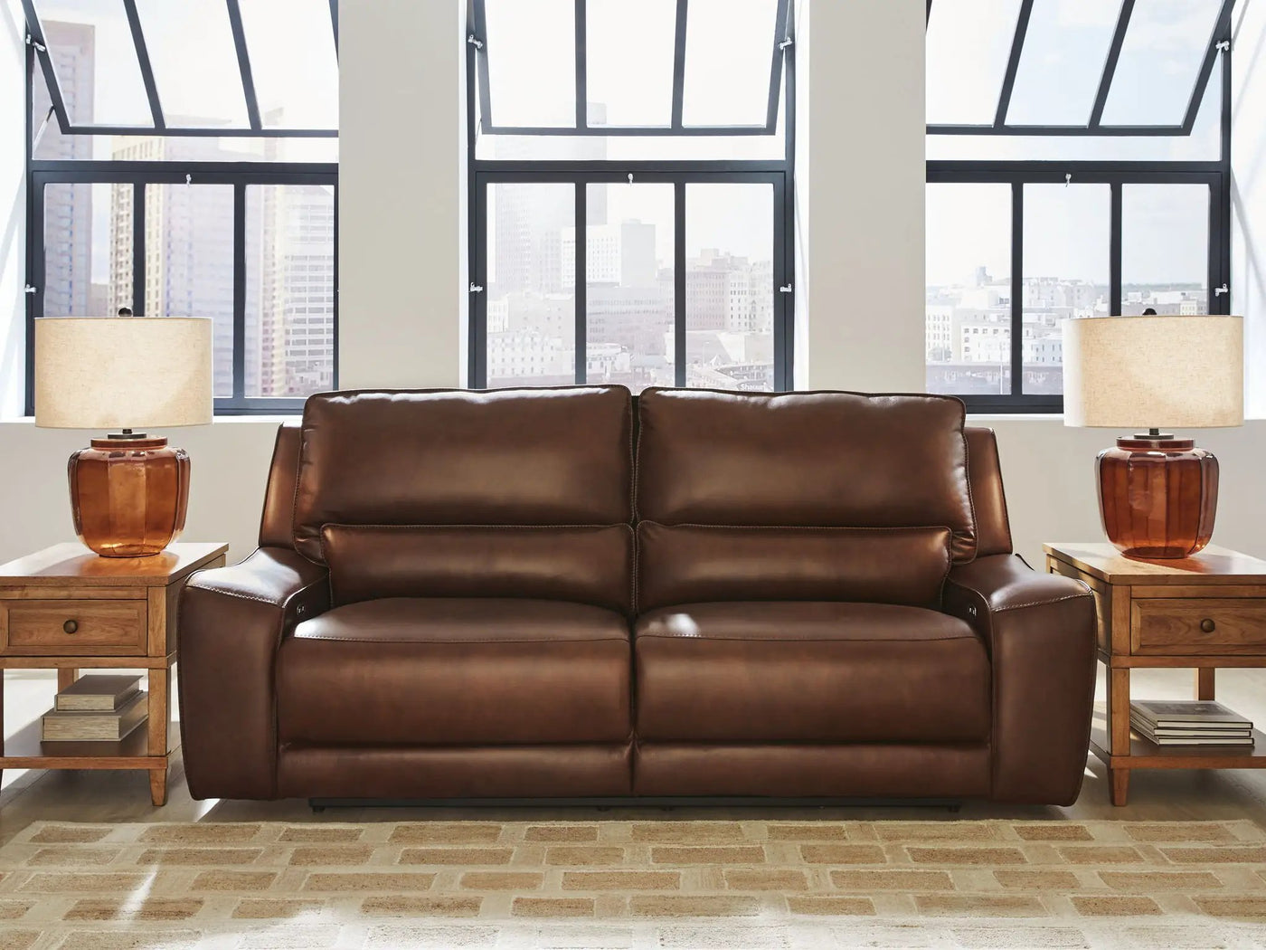 DeepWakes - 2 Seat Power Reclining Sofa With Adjustable Headrest by Unique Piece Furniture