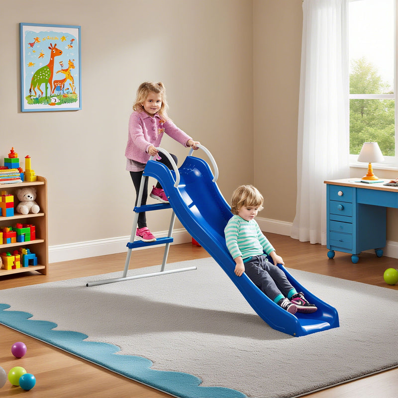 Xsl002 - Slide Indoor Freestanding Playground Equipment - Blue by HouseOfZazla