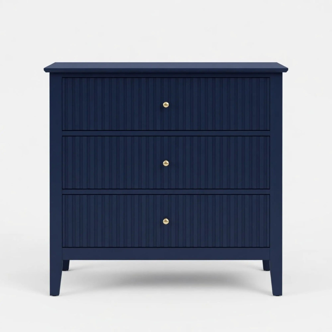 Fluted 3 Drawer Nightstand With Soft Close Slides by HouseOfZazla