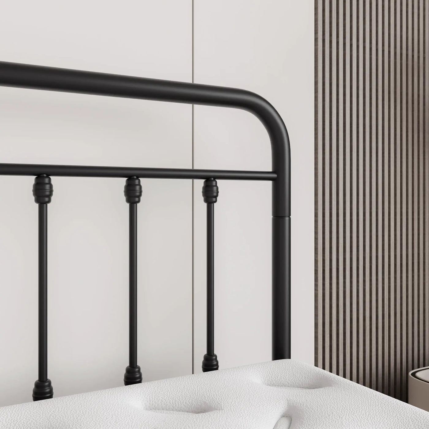 Tara Victorian-Style Steel Bed Frame by HouseOfZazla