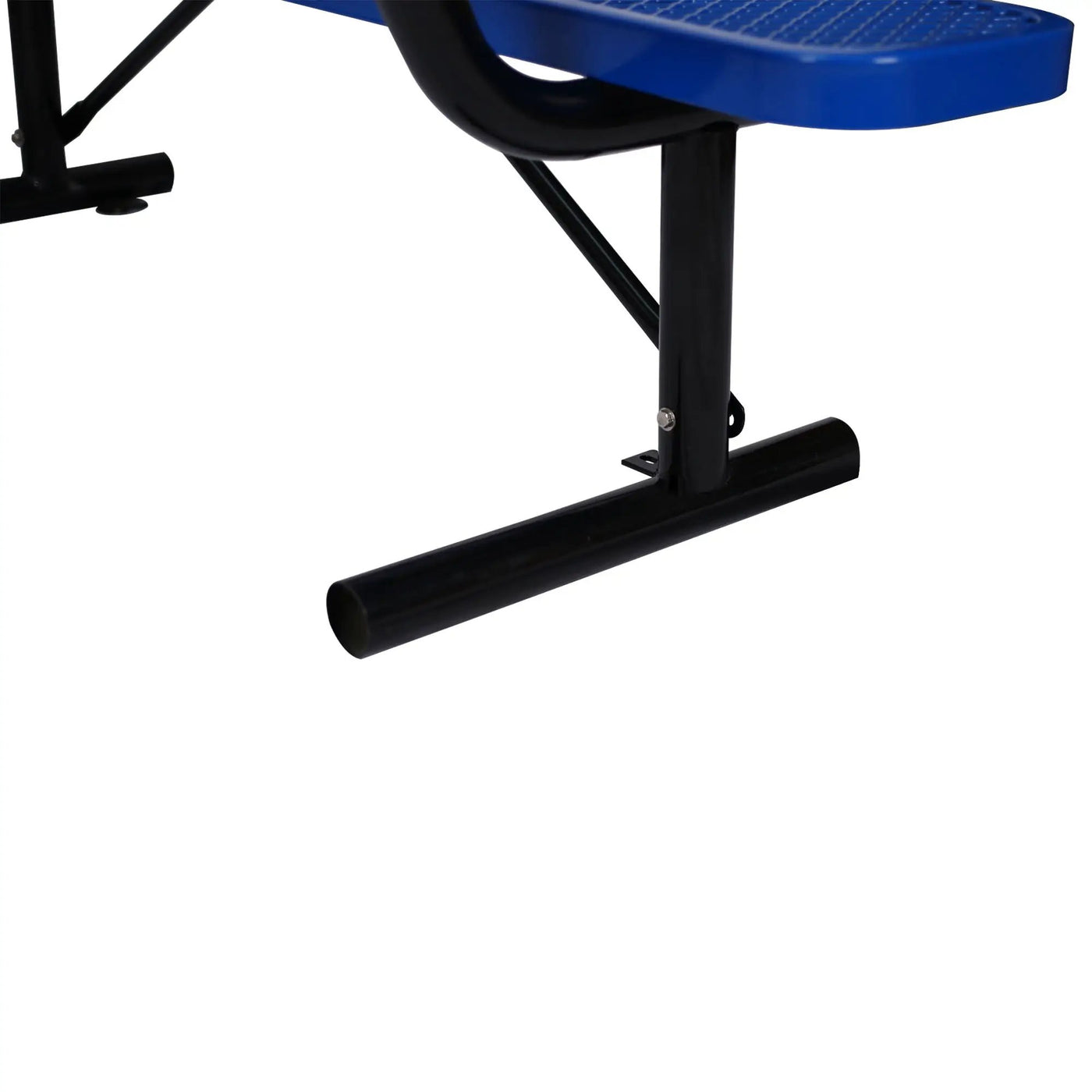 6' Outdoor Steel Bench With Backrest by HouseOfZazla
