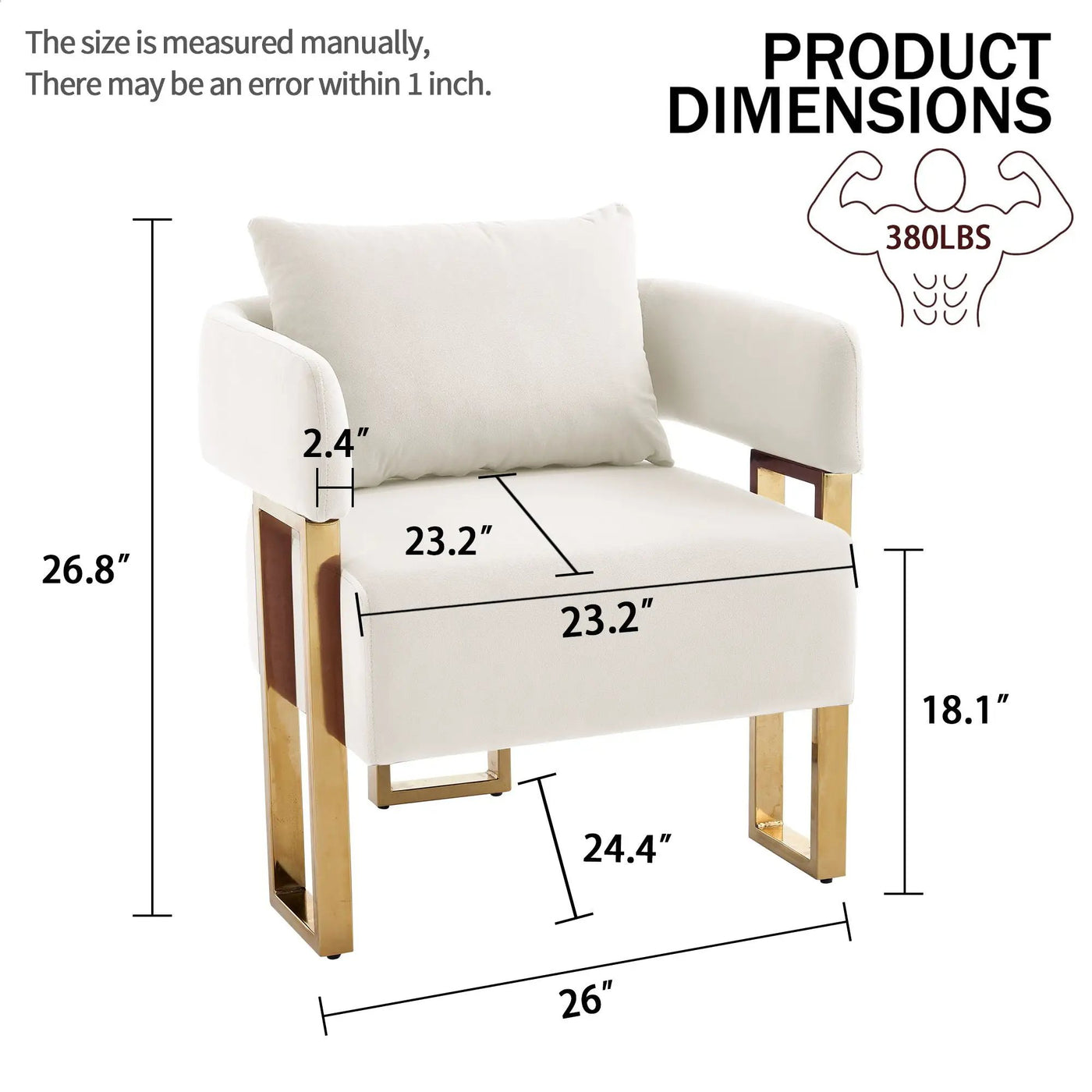 Modern Classic Decorative Chair with Teddy Fleece Upholstery by HouseOfZazla