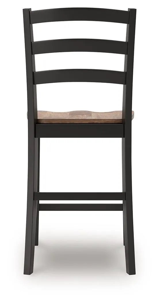 Wildenauer - Barstool (Set of 2) - Brown / Black by Unique Piece Furniture