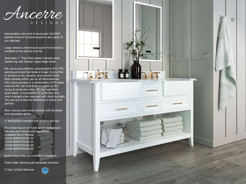 Hayley 60" Bath Vanity Set by Ancerre Designs