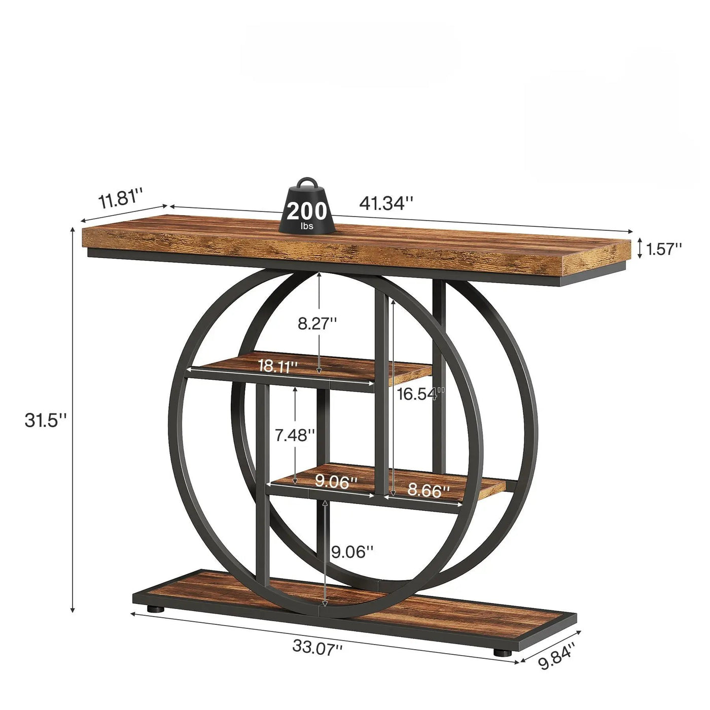 Console Table With 4 Tier Design For Living Hallway by HouseOfZazla