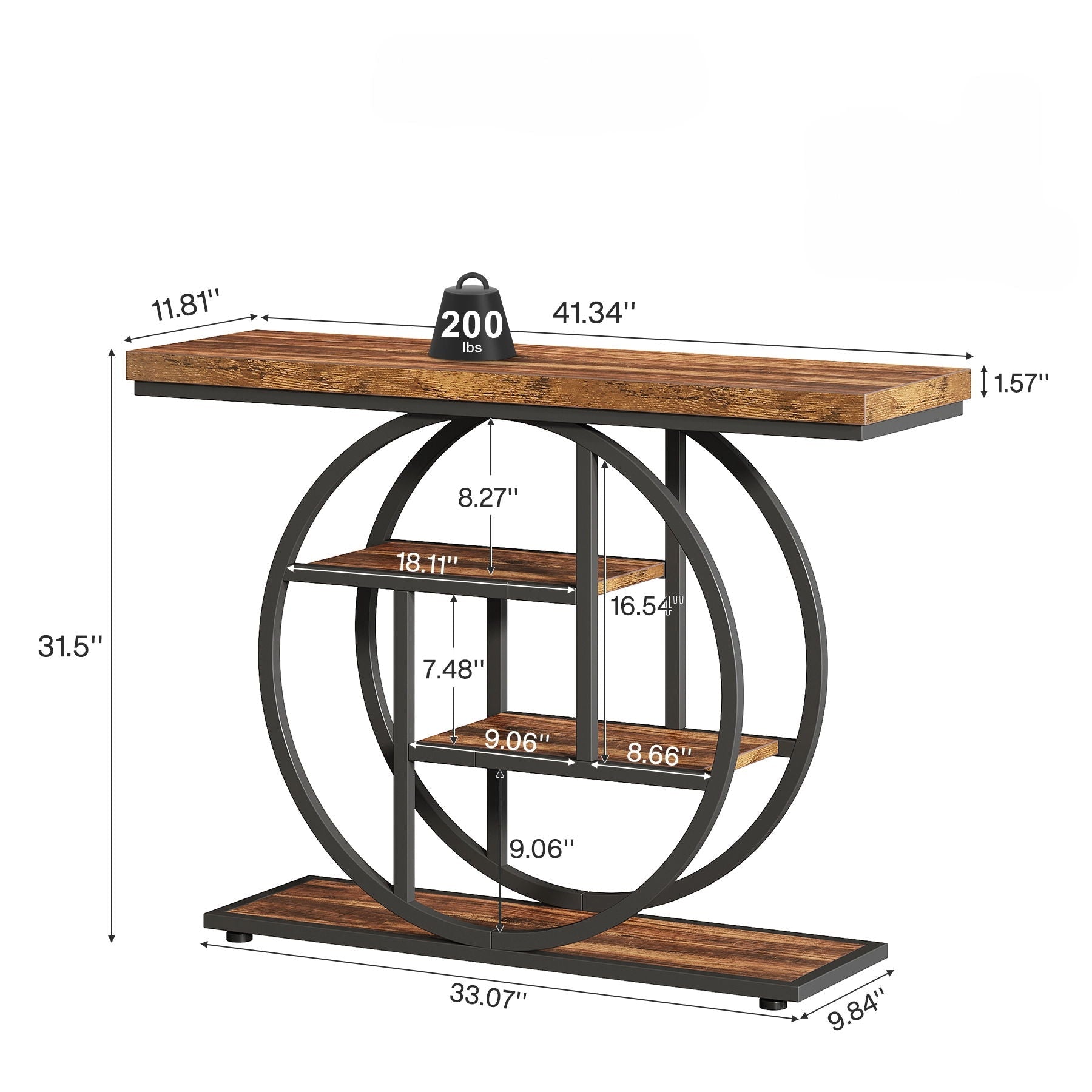 Console Table With 4 Tier Design For Living Hallway by HouseOfZazla