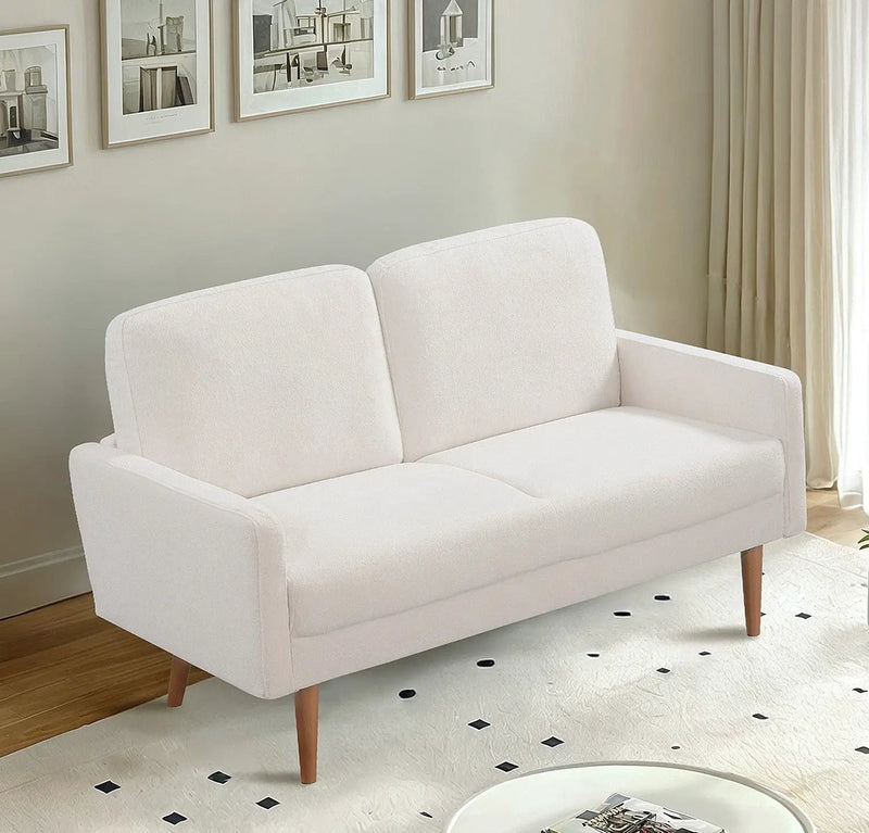Loveseat Sofa, European Style With Sleek Design, Modern & Vintage Flair, Upholstered 2 Seater Couch by Unique Piece Furniture