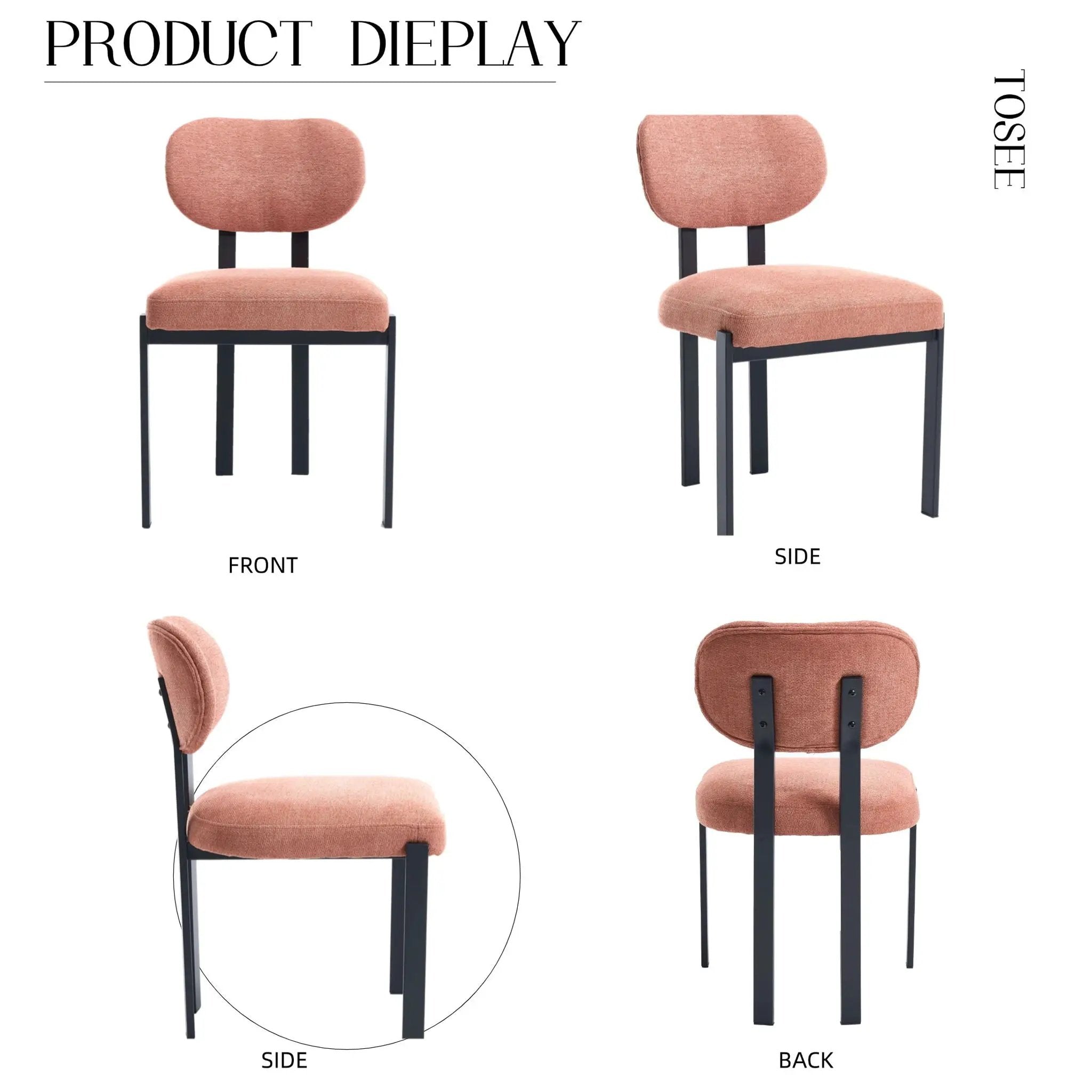 Dining Armless Chairs (Set of 2) by Unique Piece Furniture