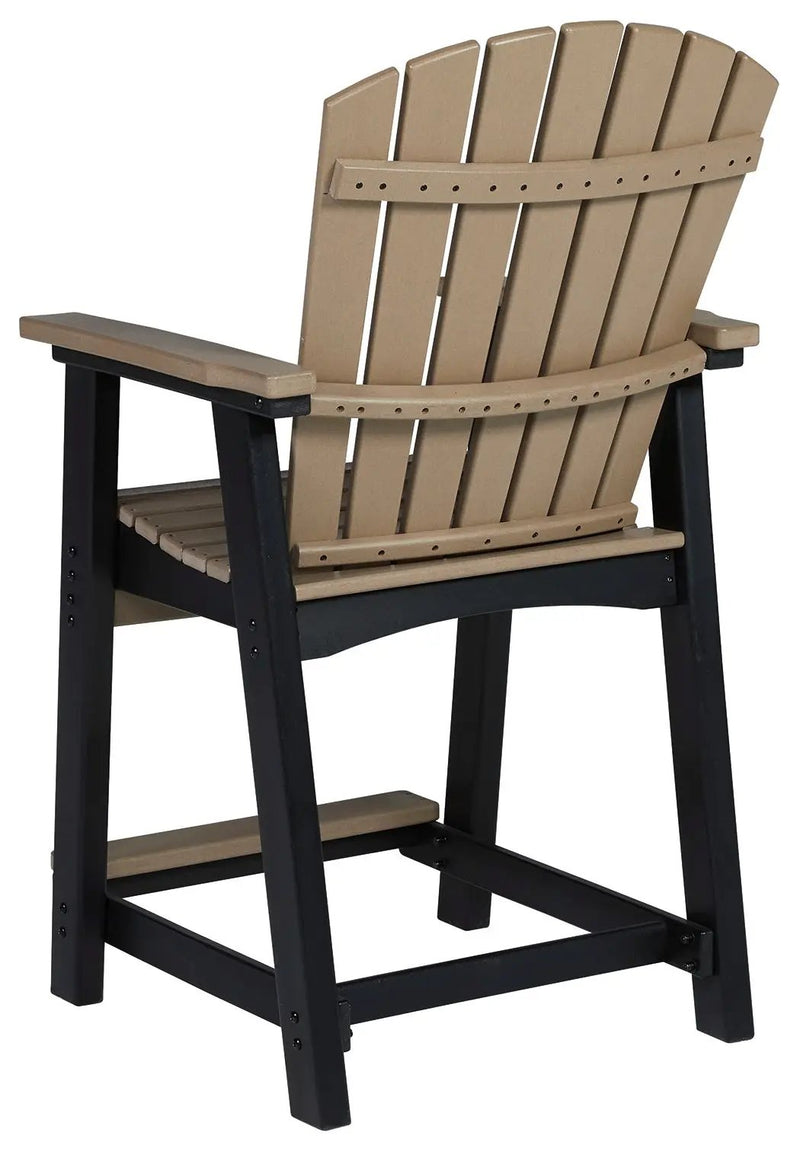 Fairen Trail - Barstool (Set of 2) - Black / Driftwood by Unique Piece Furniture