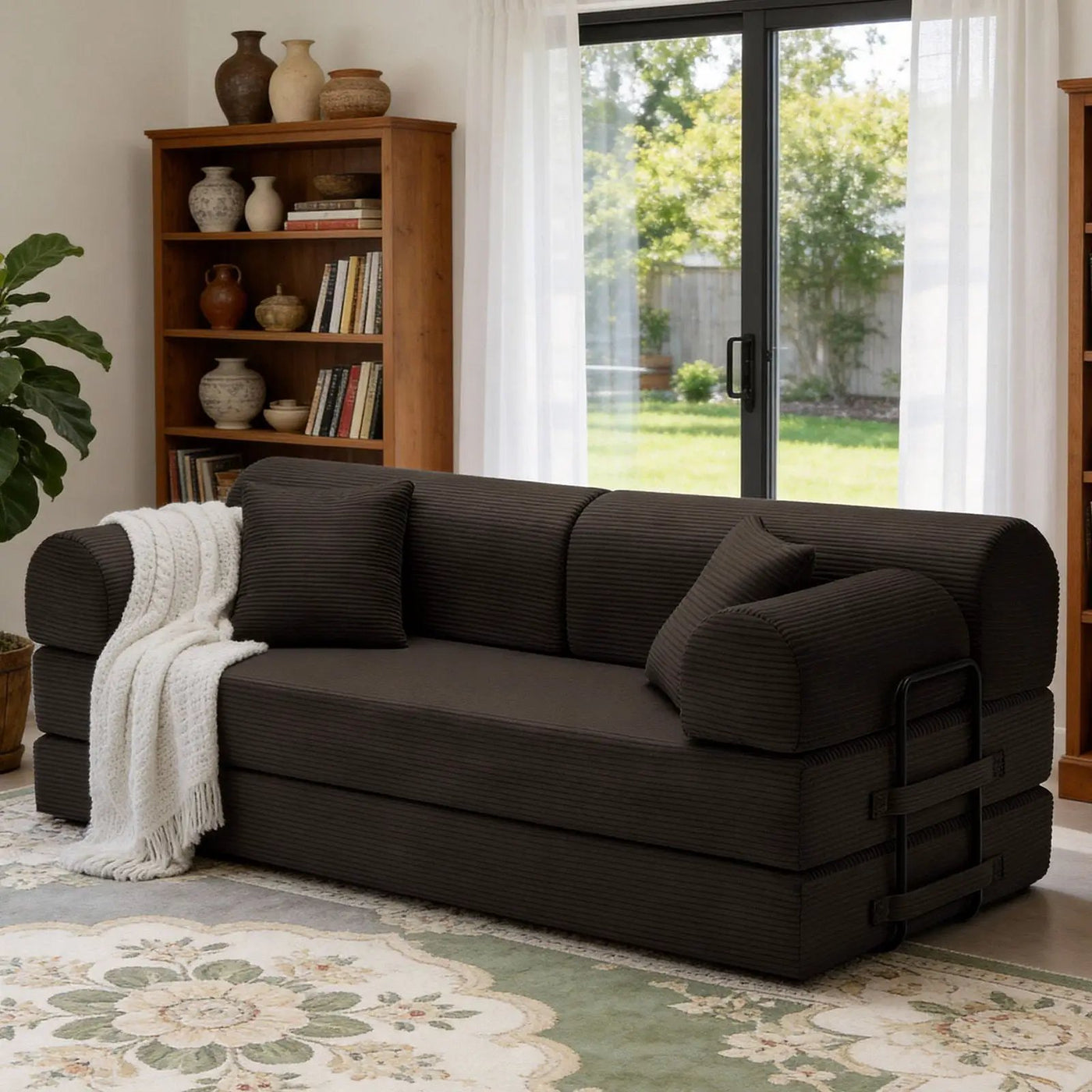 Convertible Sleeper Sofa Bed, Floor Lounge Couch For Living Room by HouseOfZazla