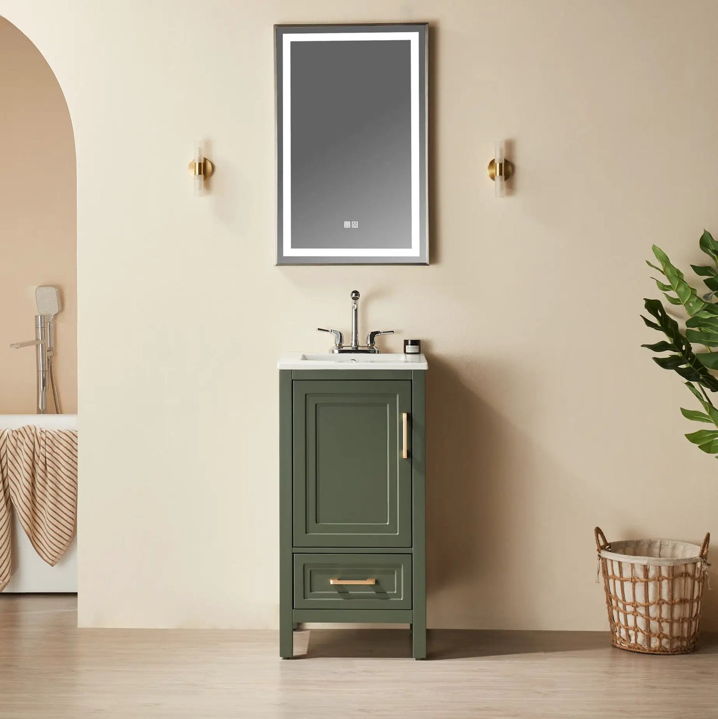 Fully Assembled 18'' Freestanding Single Bathroom Vanity by HouseOfZazla