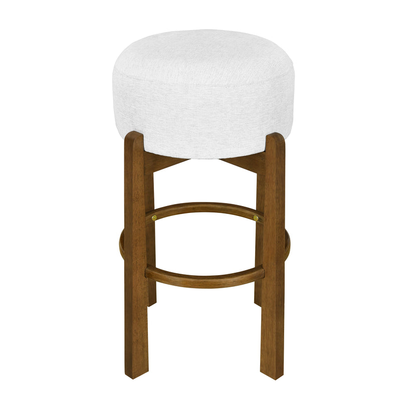 Vera Indoor Wooden Upholstered Barstool - Dark by HouseOfZazla