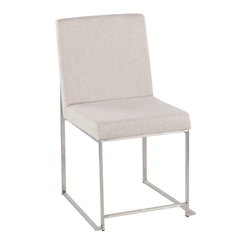 Fuji - Contemporary High Back Dining Chair, Modern Elegance (Set of 2) by Unique Piece Furniture