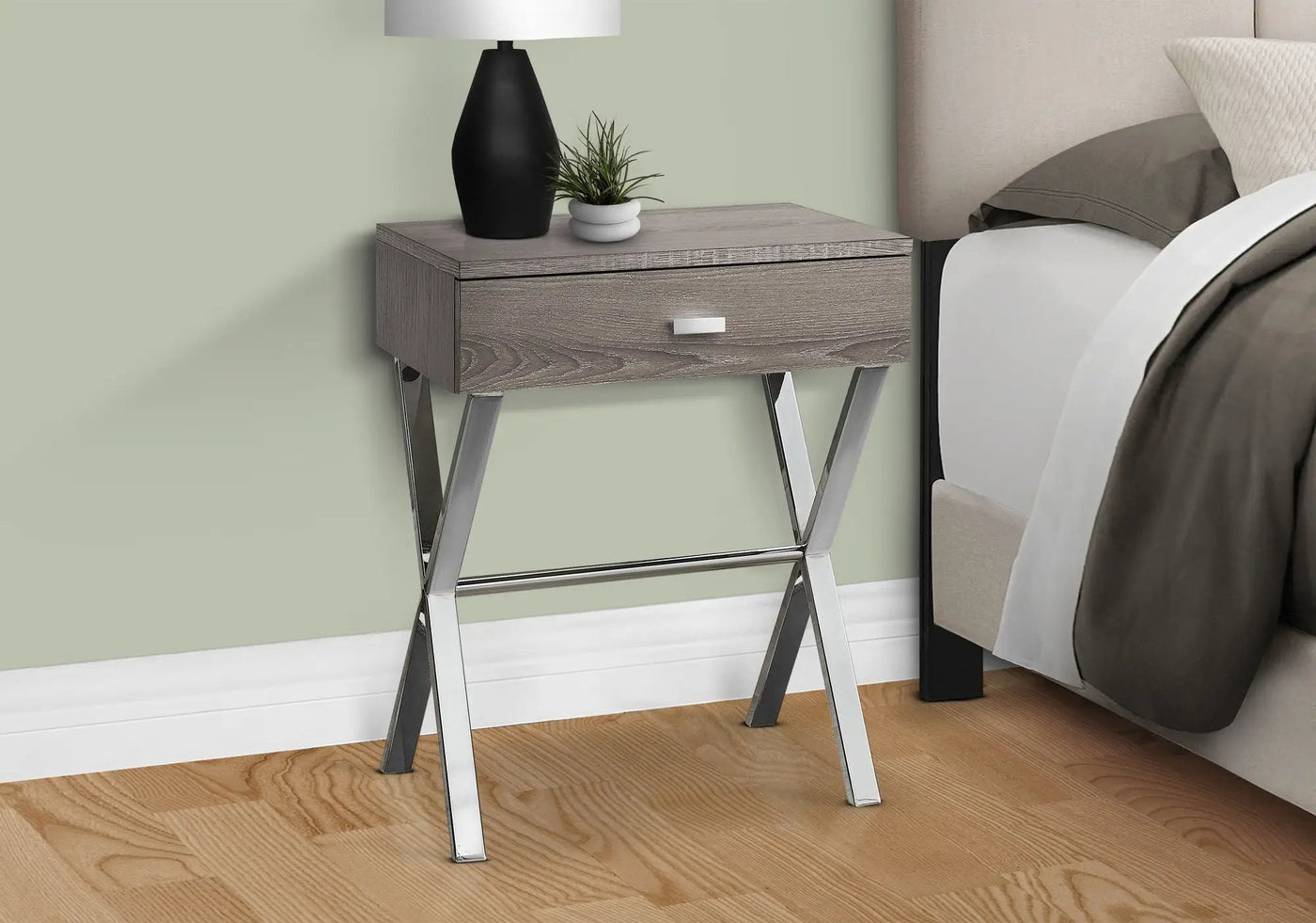 Accent Side X Table With Storage Drawer by HouseOfZazla