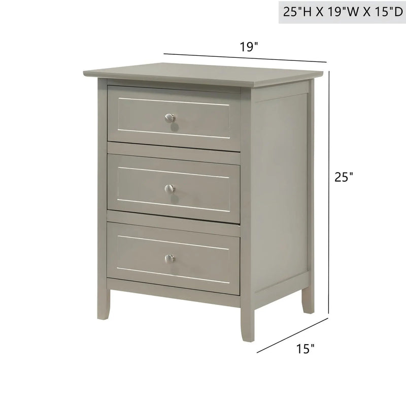 Dove Tailed Drawers 3 Drawer Nightstand by Unique Piece Furniture