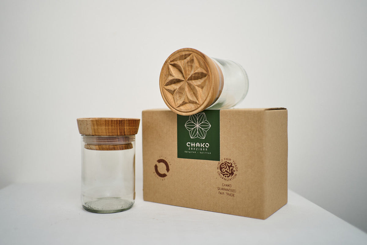 Hiliki Jar - Clear - Large (set of 2), photo 3 of 5
