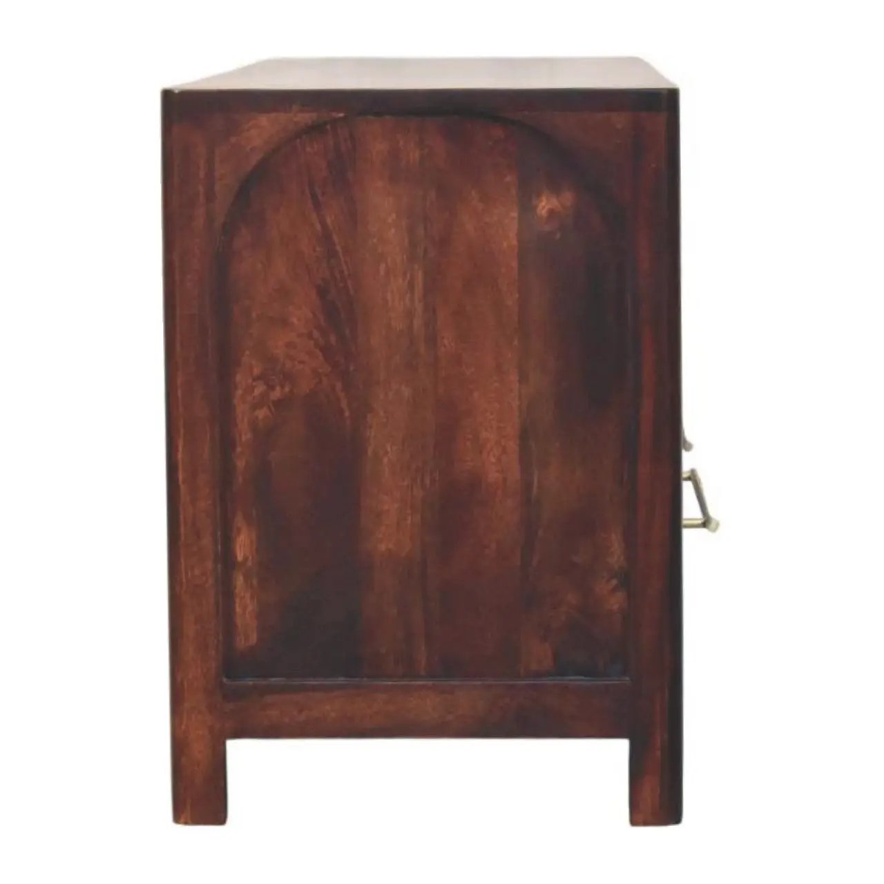 Solid Wood Arched Edge 2 Drawer Media Unit by HouseOfZazla