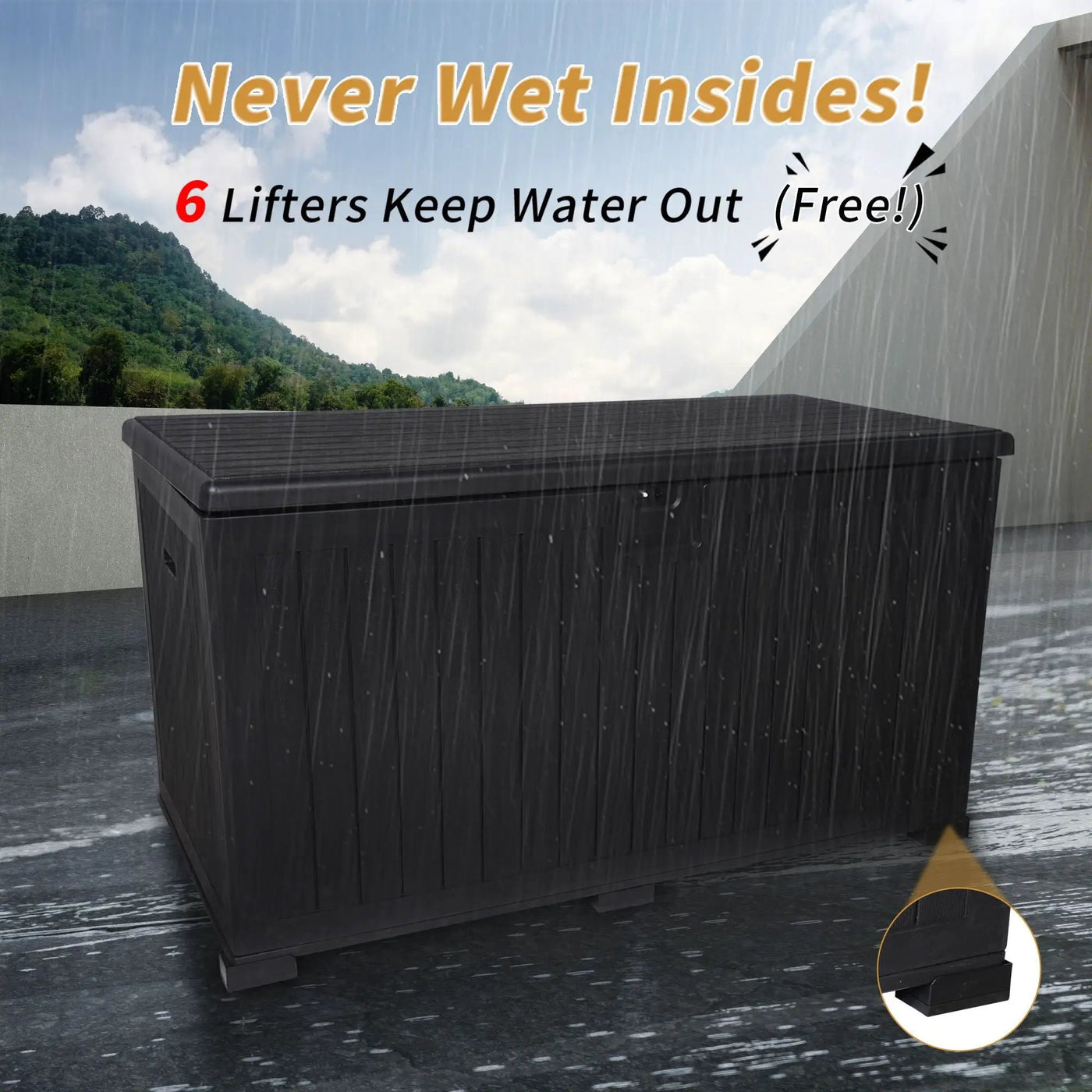 Outdoor Large Storage Box With Lockable Storage Containers by HouseOfZazla