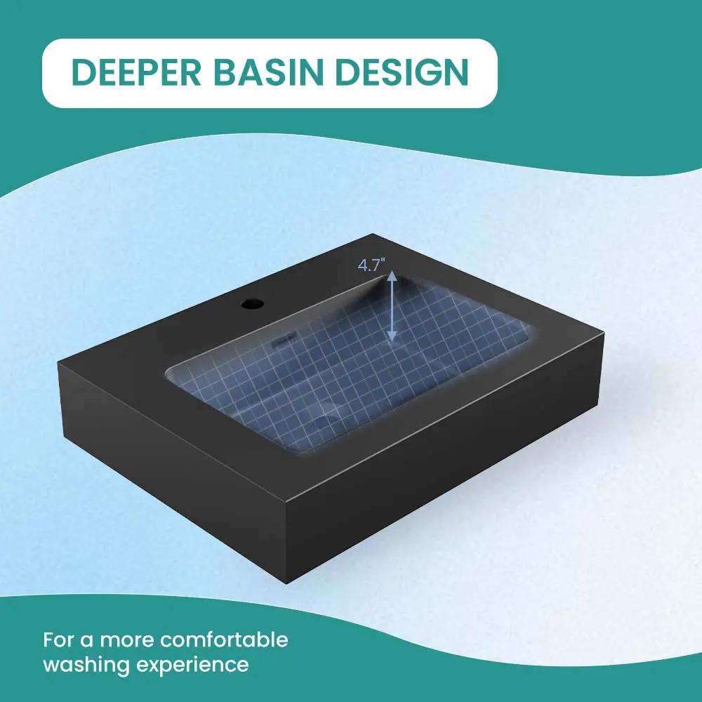 BB02-24-109 Integrated Engineered Solid Surface Basin Matt by HouseOfZazla
