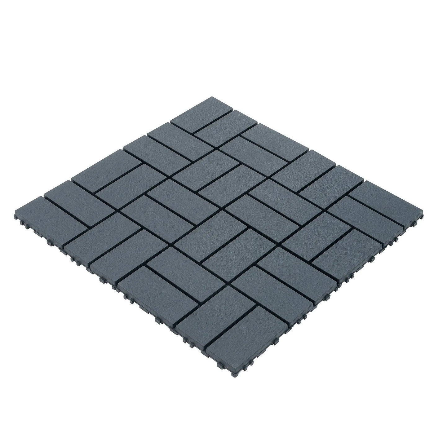 Plastic Interlocking Deck Tiles Patio Deck Tiles Waterproof Outdoor Use by HouseOfZazla