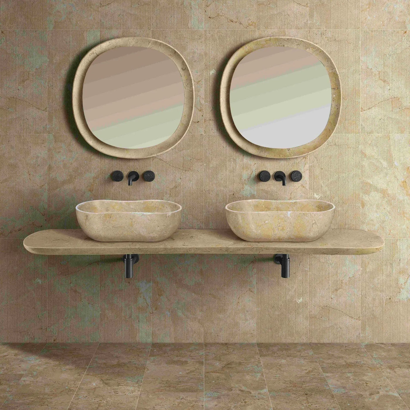 Bathroom Vessel Sink With Wavy Design by HouseOfZazla