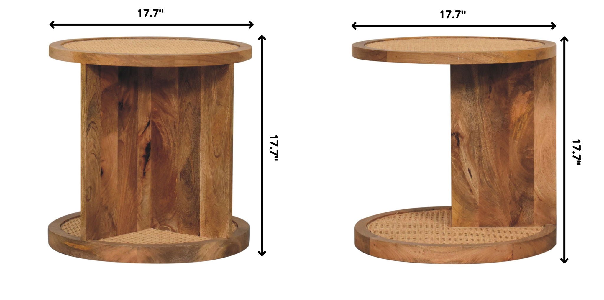Close Knit Corner End Table - Oak by HouseOfZazla