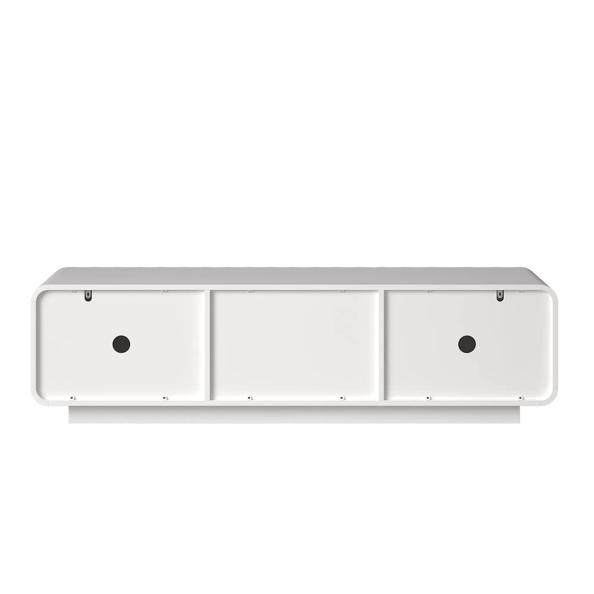 58" TV Console with Modern Unique Spiral Wave Design by HouseOfZazla