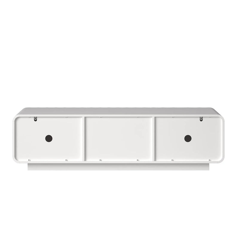 58" TV Console with Modern Unique Spiral Wave Design by HouseOfZazla