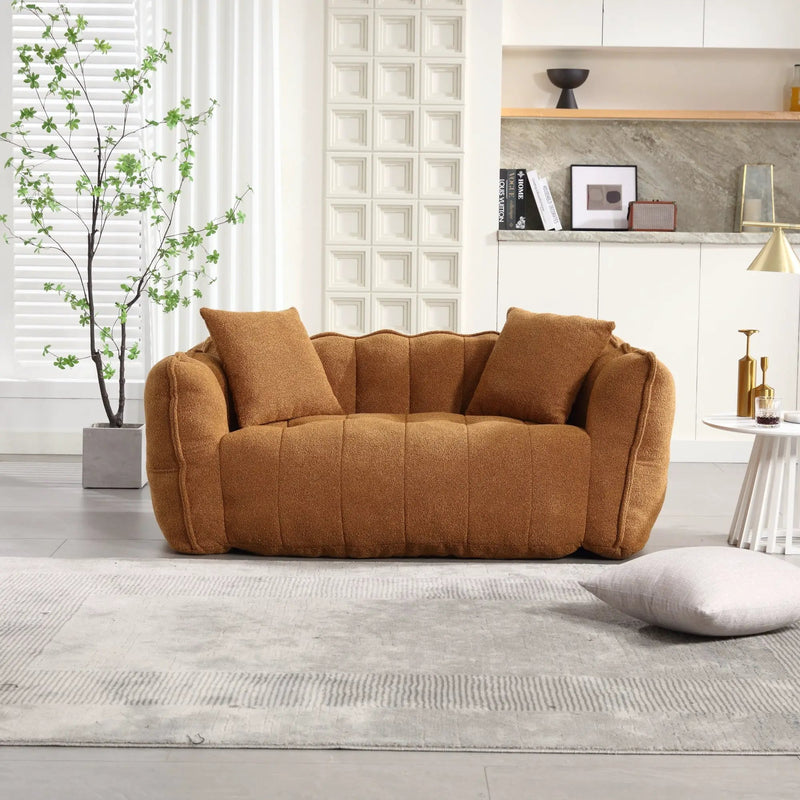 Cozy Beanbag Chair with High Resilience Foam Core by BLAKHOM