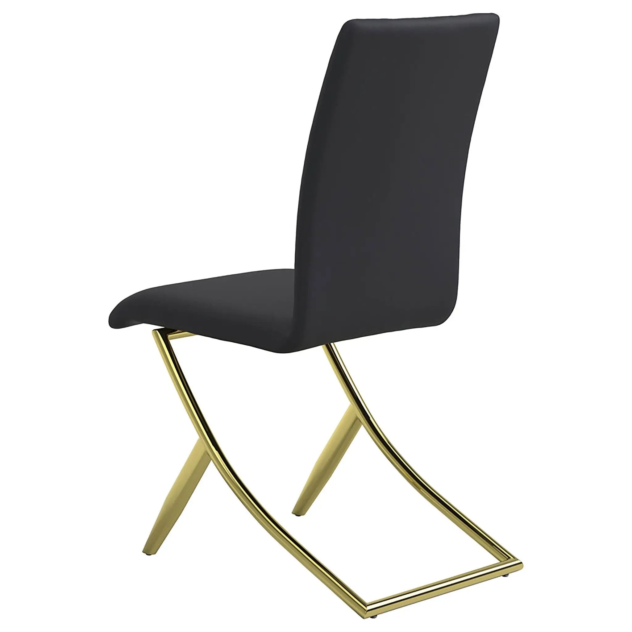 Carmelia Upholstered Dining Side Chair Black (Set of 4) by Unique Piece Furniture