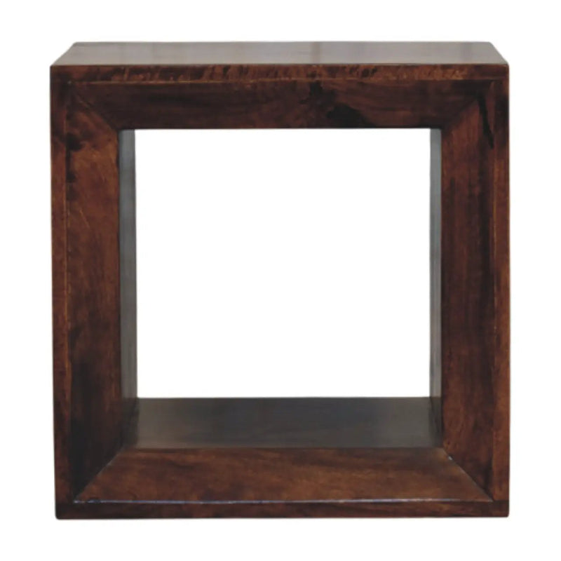 Solid Wood Solis California Side Table, Open Storage by HouseOfZazla