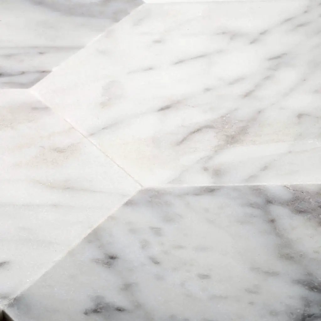 Carrara White 9x10 Honed Hexagon Marble Peel & Stick Tile (10 pack, 6.41 sq ft/case) by Apollo Tile