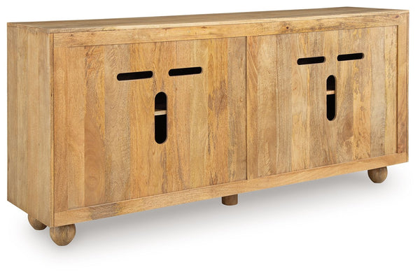 Niam - Accent Cabinet - Light Antique Beige, photo 2 of 7