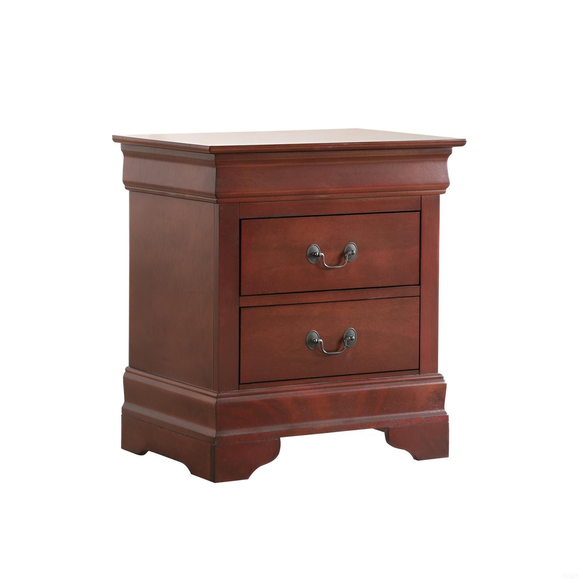 Louis Phillipe Wood Nightstand with Storage Drawers - Multiple Colors, photo 21 of 40