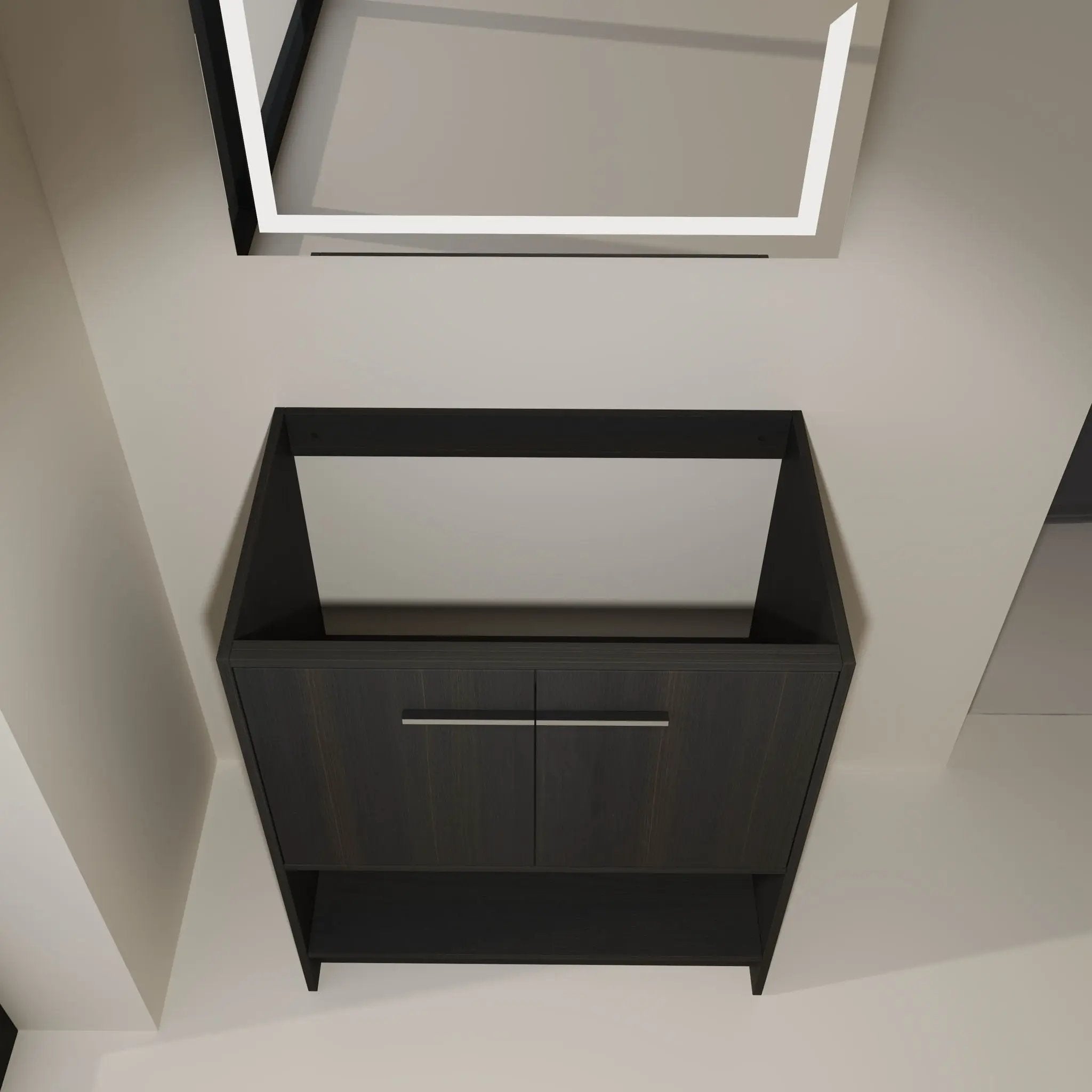 Modern Freestanding Bathroom Vanity With 2 Doors by Unique Piece Furniture