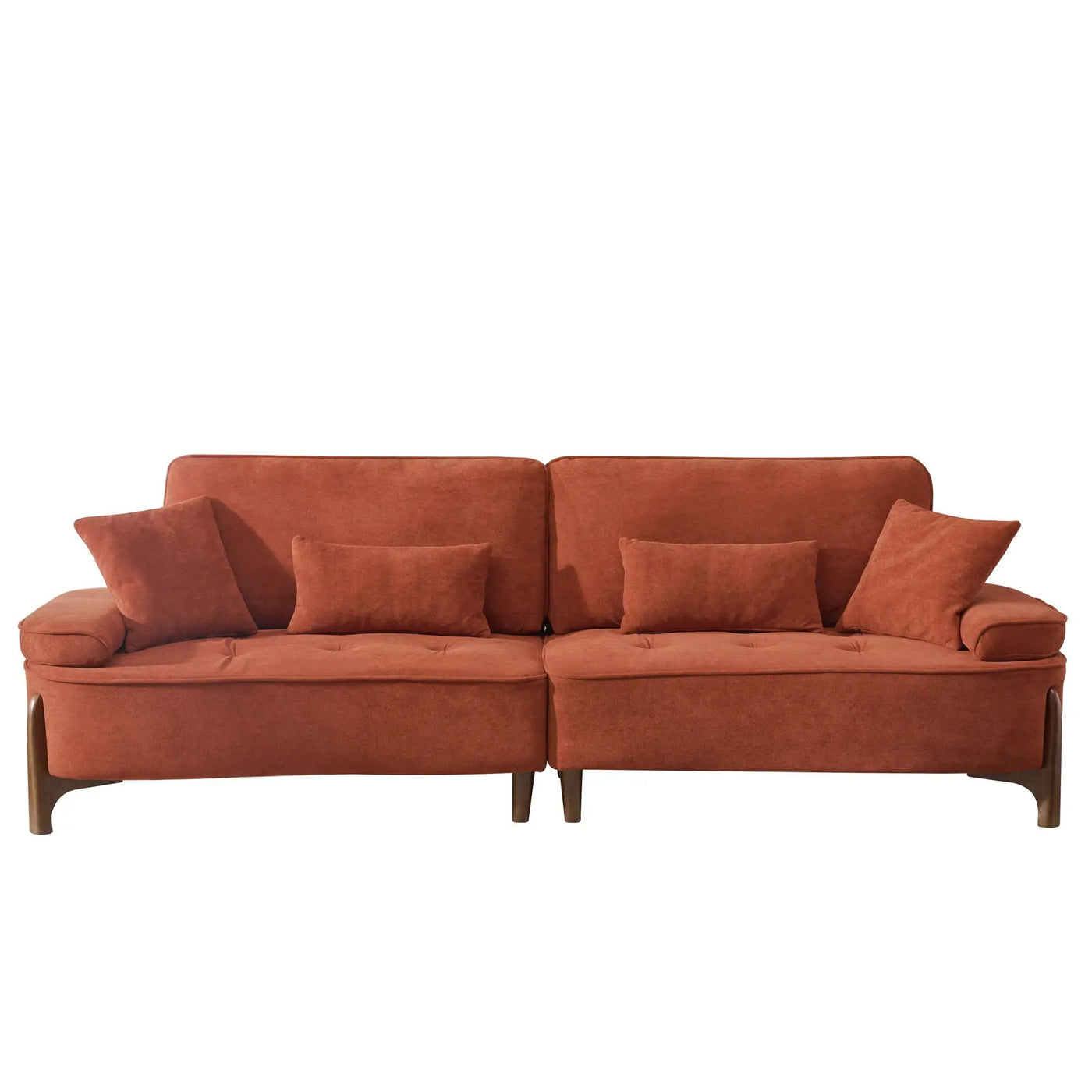 Comfortable Deep Seated Sofa With Pillows by HouseOfZazla