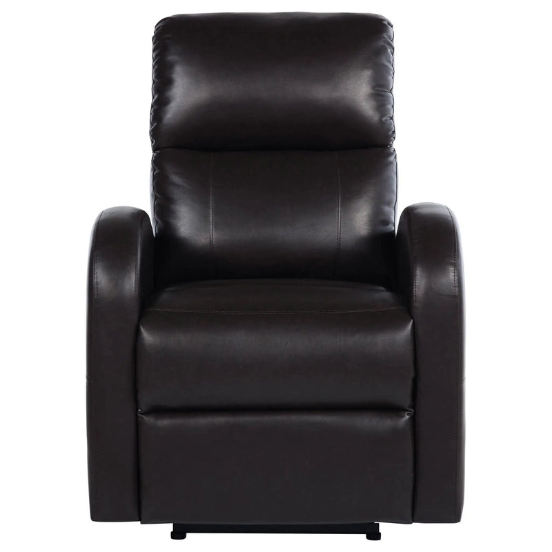 Grant Upholstered Power Recliner Chair Brown by Unique Piece Furniture