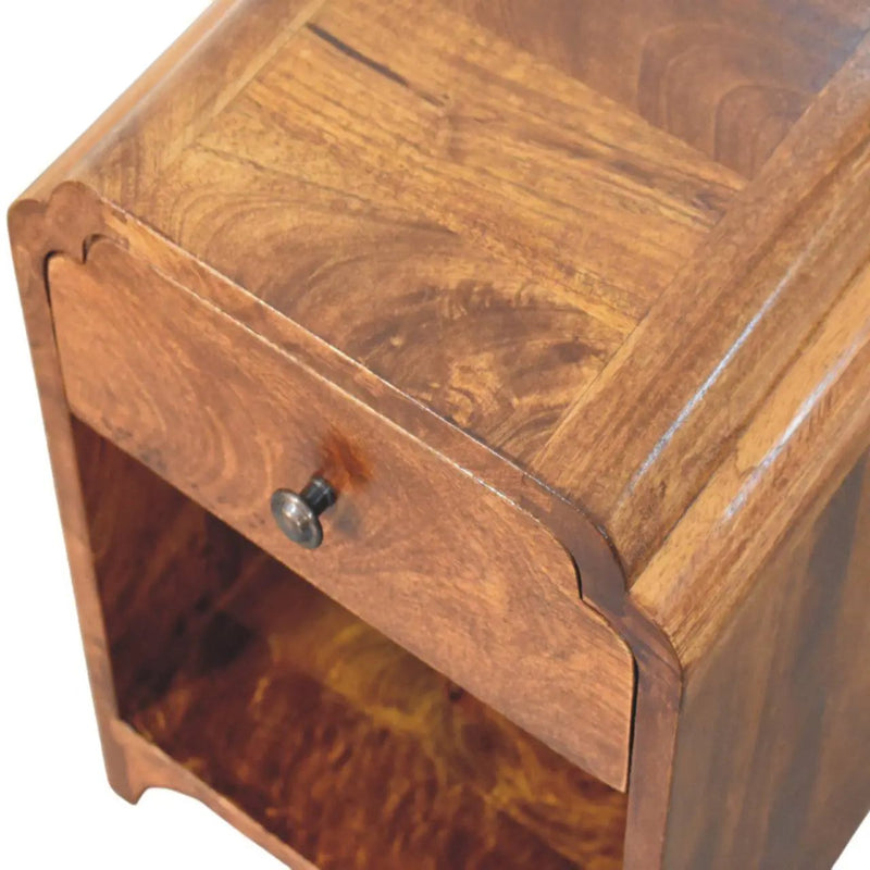Newton - Nightstand With A Drawer And Open Shelf by HouseOfZazla