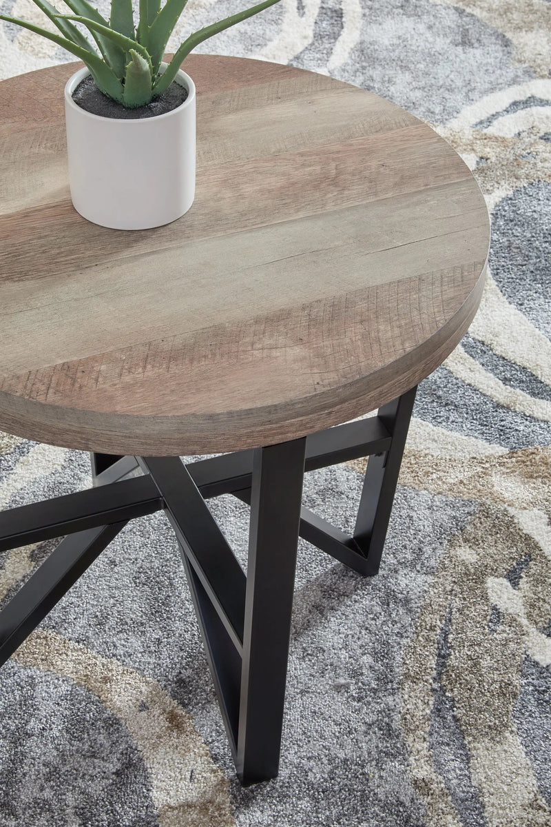 Deanlee - Occasional Table Set (Set of 3) - Grayish Brown / Black by Unique Piece Furniture