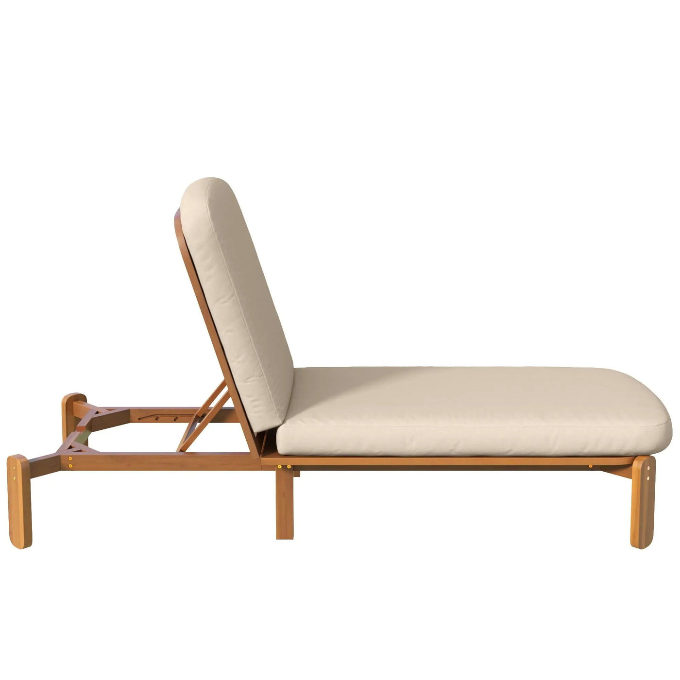 Outdoor Chaise Lounge With Adjustable Backrest by HouseOfZazla