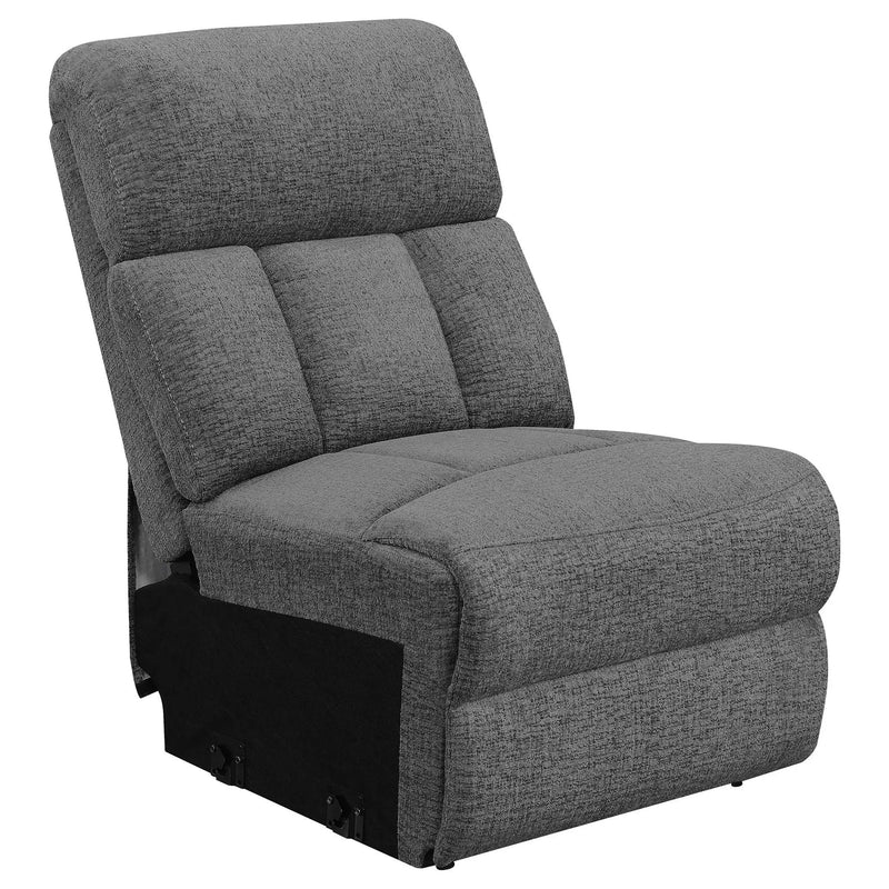Bahrain Upholstered Motion Sofa Charcoal by Unique Piece Furniture
